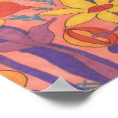 Poster d'art Fleur sauvage et Sunshine Imprimer (Coin)