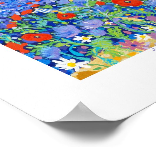 Poster d'art : Fleurs pour Miel, Provence. Cairann (Coin)