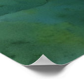 Poster d'art floral à fleurs tropicales à Hibiscus (Coin)