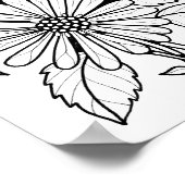 Poster d'art floral Bouquet Art Coloring Page (Coin)