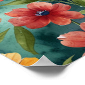 Poster d'Art Floral Élégant (Coin)