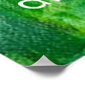 Poster d'Art Floral Rose (Coin)