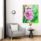 Poster d'Art Floral Rose
