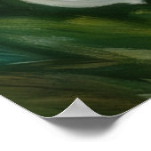 Poster d'art floral rose et blanc (Coin)