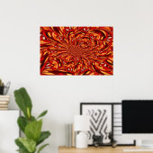 Poster d'art Fractal Abstraits Circles Imprimer (Bureau à domicile)