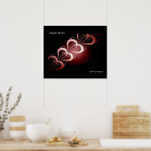 Poster d'art fractal Coeurs Décor Arts graphiques (Cuisine)