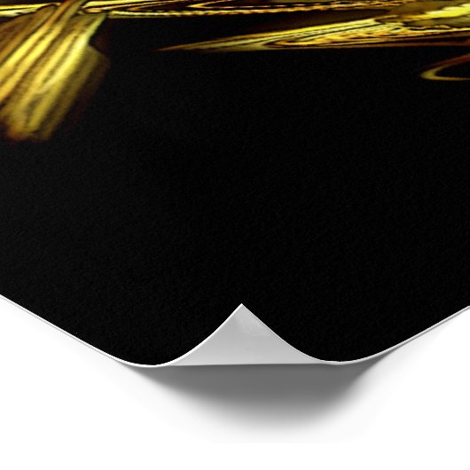 Poster d'art fractal de l'Heure du dragon / Imprim (Coin)