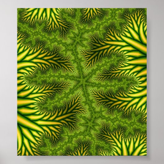 Poster d'art fractal "MJ" (Devant)