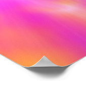 Poster d'art fractal rose Absstract (Coin)
