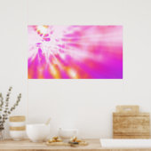 Poster d'art fractal rose Absstract (Cuisine)