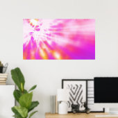 Poster d'art fractal rose Absstract (Bureau à domicile)