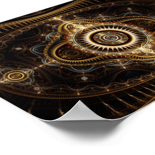 Poster d'art fractal : Tous les yeux qui voient (Coin)