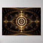 Poster d'art fractal : Tous les yeux qui voient (Devant)