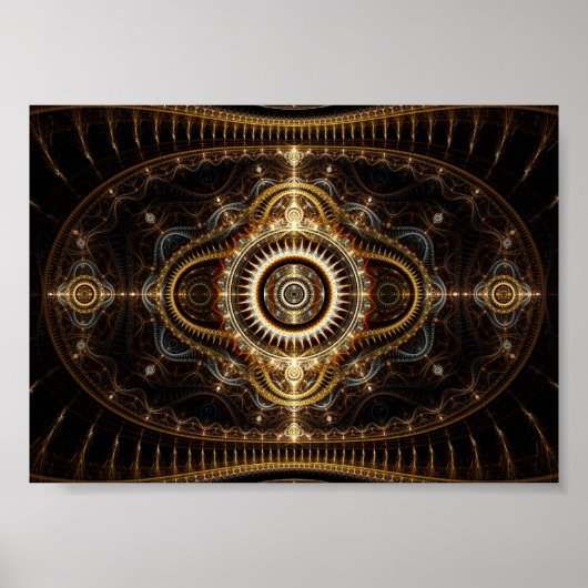Poster d'art fractal : Tous les yeux qui voient (Devant)