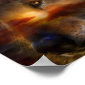 Poster d'art Freedom Wolf/Imprimer (Coin)