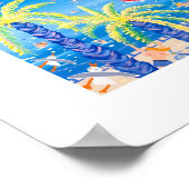 Poster d'Art : French Kiss, Nice. Par John Dyer (Coin)