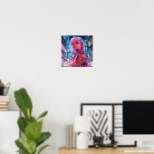 Poster d'art futuriste : Ludo Ne Agni Omotel dans (Bureau à domicile)