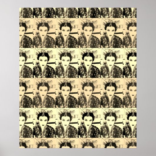 Poster d'art Geisha Selfie Cool Wall Pop (Devant)