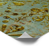 Poster d'Art Gold Grunge Alpaca (Coin)