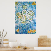 Poster d'art Golden Blue Angel Imprimer (Cuisine)