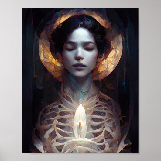 Poster d'art gothique Sci-Fi Imaginaire foncé du S (Devant)