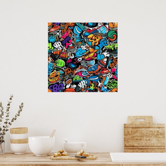 Poster d'art Graffiti (Cuisine)