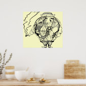 poster d'art graphique Abstrait (Cuisine)