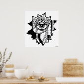 poster d'art graphique en cyborg cool (Cuisine)