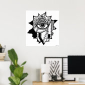 poster d'art graphique en cyborg cool (Bureau à domicile)