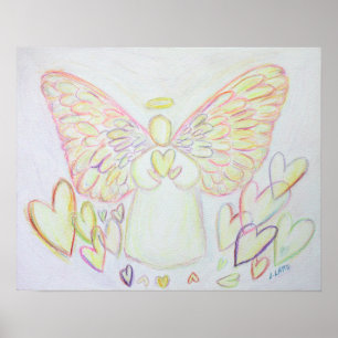 Poster d'art Guardian Angel of Hearts Imprimer