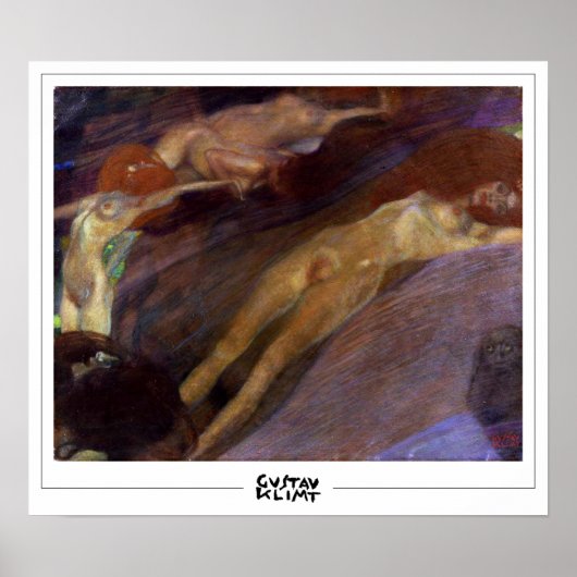 Poster d'art Gustav Klimt Zedign #112 (Devant)