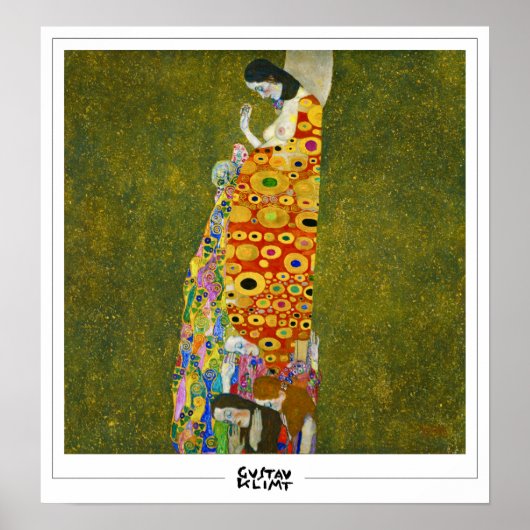 Poster d'art Gustav Klimt Zedign #4 (Devant)
