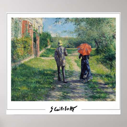 Poster d'art Gustave Caillebotte Zedign #14 (Devant)