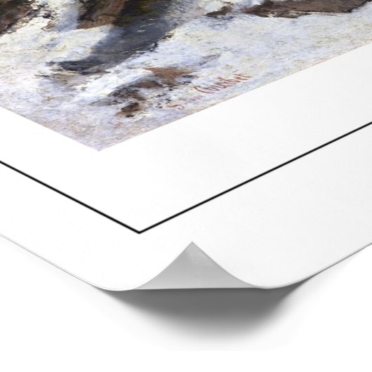 Poster d'art Gustave Courbet Zedign #262-2 (Coin)