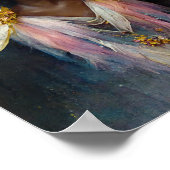 Poster d'art Imaginaire rose Fae 7 (Coin)