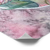 Poster d'art Imaginaire rose Fairy (Coin)