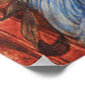 Poster d'art inspiré de l'Ange Musical (Coin)