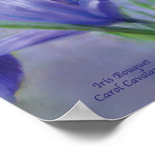 Poster d'art Iris Bouquet / Imprimer (Coin)