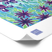 Poster d'art : Iris violet, Antibes, Côte d'Azur (Coin)