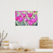 Poster d'Art Jardin Tulips Pretty Rose (Cuisine)