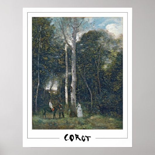 Poster d'art Jean-Baptiste-Camille Corot Zedign #1 (Devant)