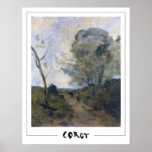 Poster d'art Jean-Baptiste-Camille Corot Zedign #2 (Devant)