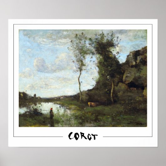 Poster d'art Jean-Baptiste-Camille Corot Zedign #3 (Devant)