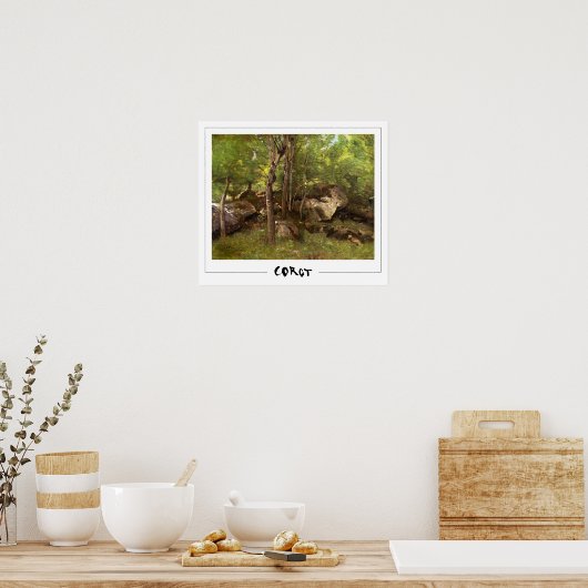 Poster d'art Jean-Baptiste-Camille Corot Zedign #8 (Cuisine)