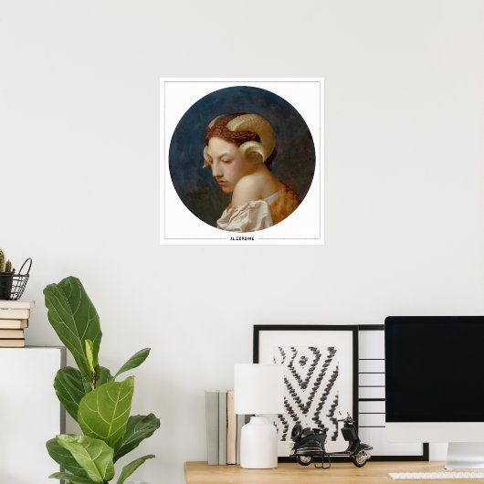 Poster d'art Jean-Léon Gérôme Zedign #232 (Bureau à domicile)