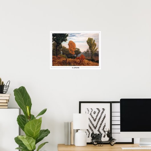 Poster d'art Jean-Léon Gérôme Zedign #245 (Bureau à domicile)