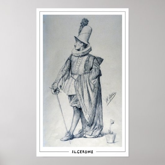 Poster d'art Jean-Léon Gérôme Zedign #41 (Devant)