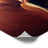 Poster d'art Jockey Retro Style Horse Racing (Coin)