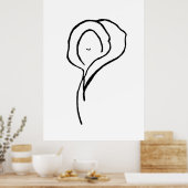 Poster d'art JTG "Visages" (Cuisine)