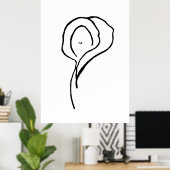 Poster d'art JTG "Visages" (Bureau à domicile)